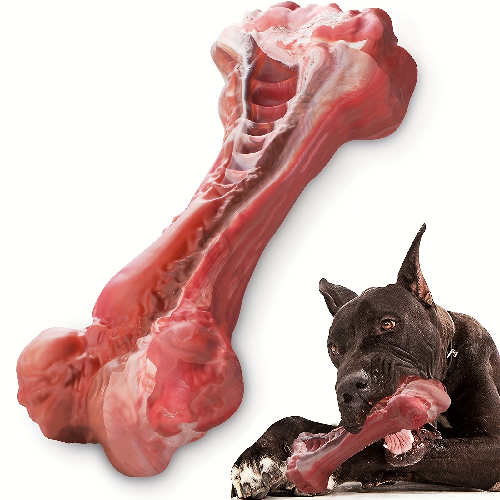 Indestructible Dog Chew Toy - Silikon-Hundespielzeug, Naturkautschuk Ungiftig, Geeignet für Stark