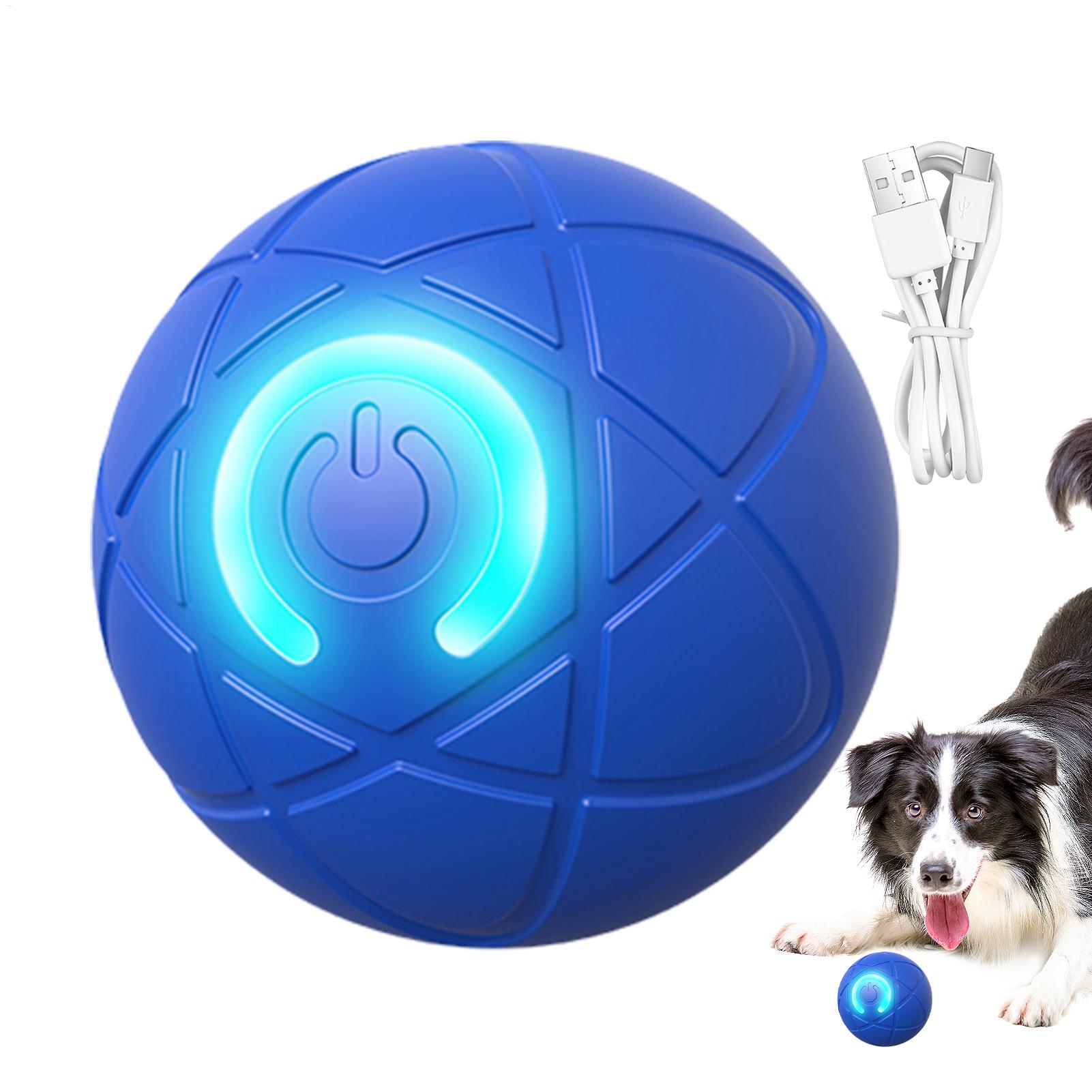 Automatic Moving Dog Ball - Intelligentes Interaktives Hundespielzeug für Aggressive Kauer
