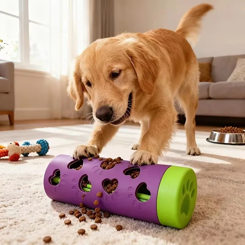 Rubber Treat Dispensing Dog Toy - Gummi-Leckerli-Spielzeug für Hunde, bissfest, zum Kauen,