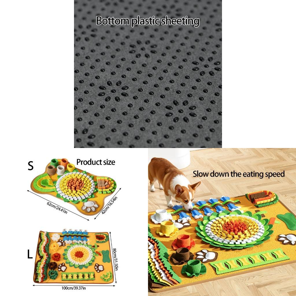 Snuffle Mat For Dogs - G92C Schnüffelmatten für Hunde, Katzen, Hundetrainingsdecke,