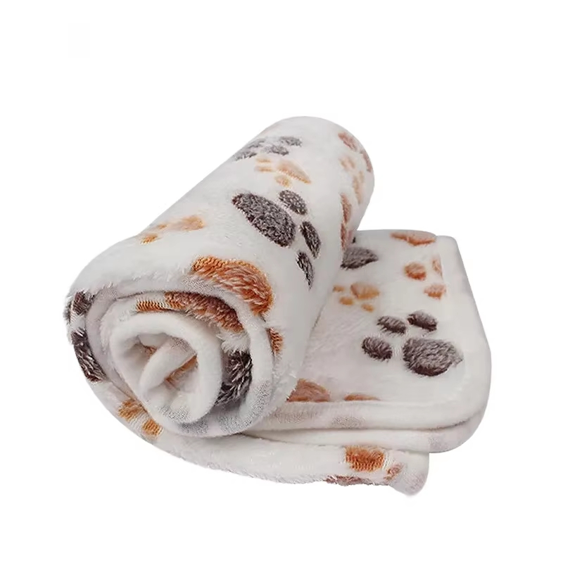 Pet Beds - 1/3 Stück Niedliche Haustierdecken mit Pfotenmuster,