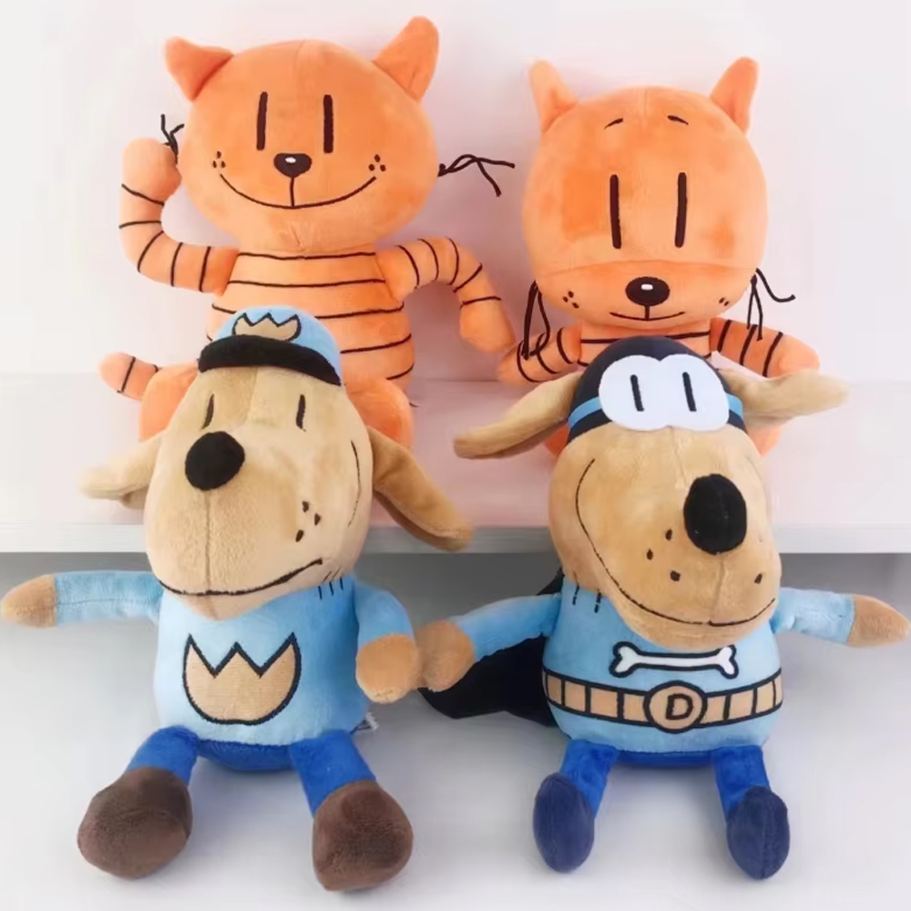 Cat Toys - 4style 25cm Dog Man Plüschtiere, Dogman