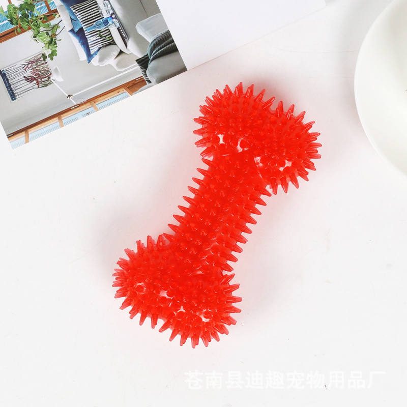 Teeth Cleaning Dog Chew Bone - Haustierspielzeug für große Hunde, Gummiknochen zum