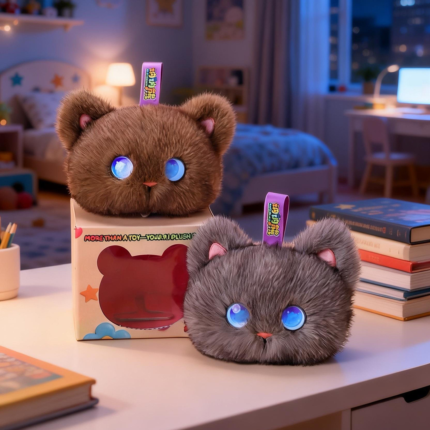 Cat Toys - Tobot KI-Plüschkatzen-Spielzeug Interaktiver Emotionaler Begleiter Roboter-Stofftier