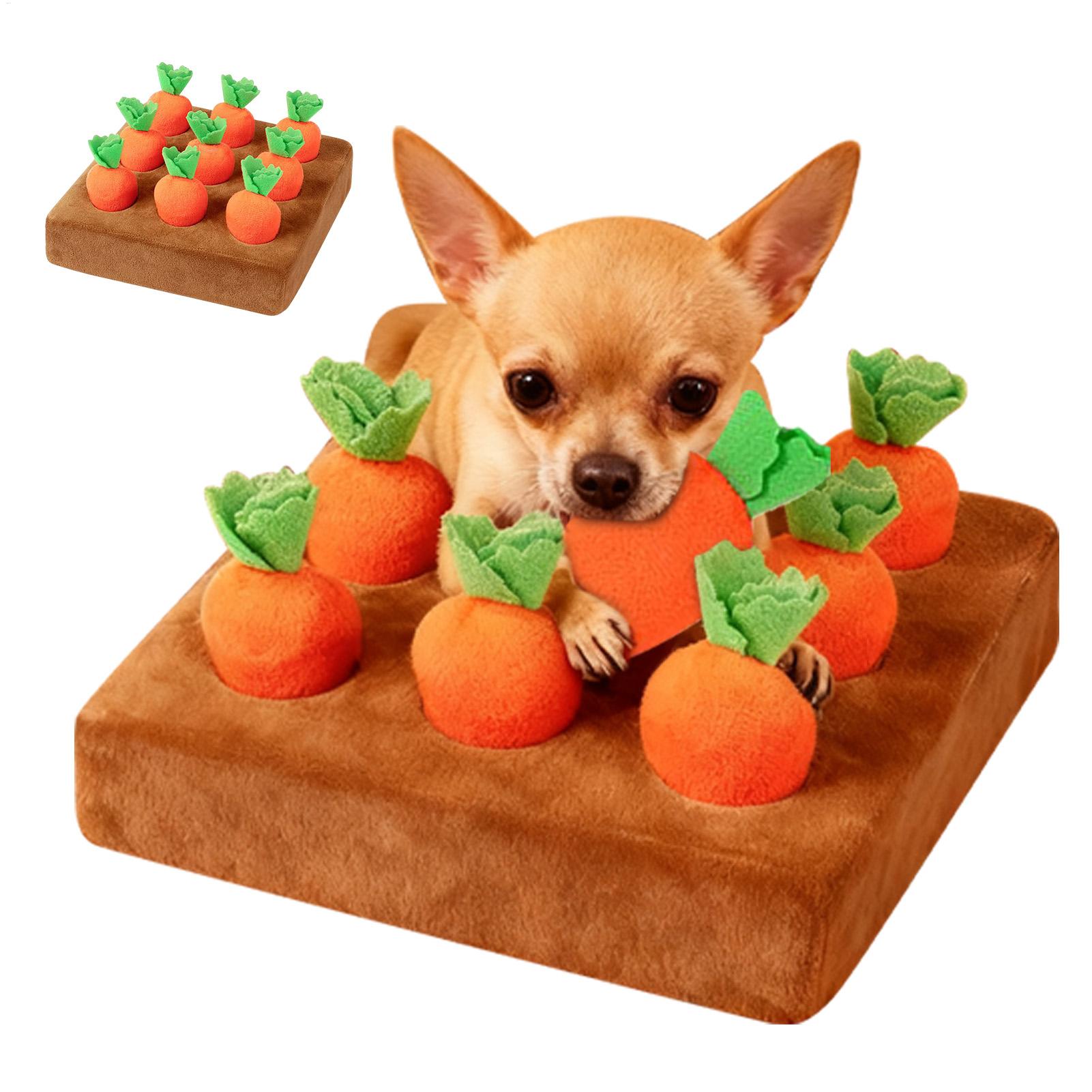 Snuffle Mat For Dogs - Interaktives Karotten-Spielzeug für Haustiere, Hundespielzeug, Schnüffelmatte,