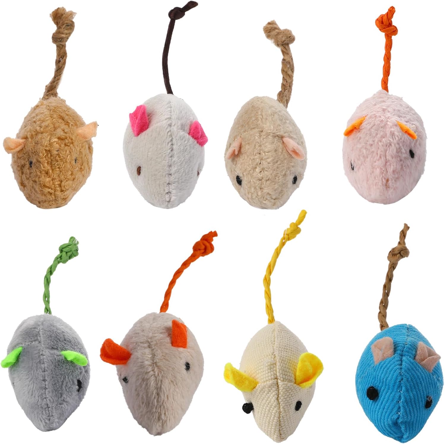 Catnip Interactive Plush Mouse - 8 Zufällig verpackte interaktive Katzen- und