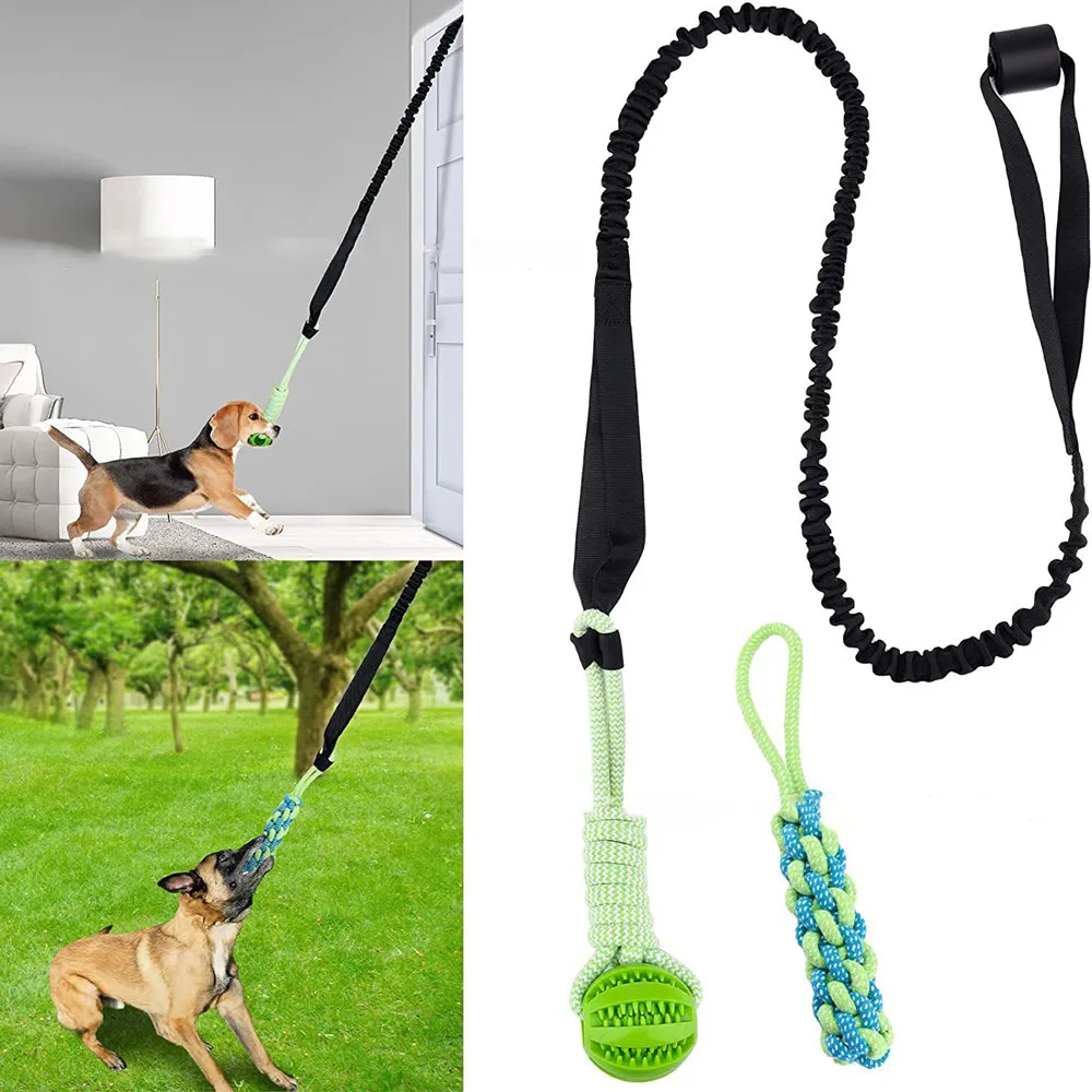 Suction Cup Dog Tug Toy - Interaktives Hundespielzeug, Schlepper des Krieges, Frühlingsseil,