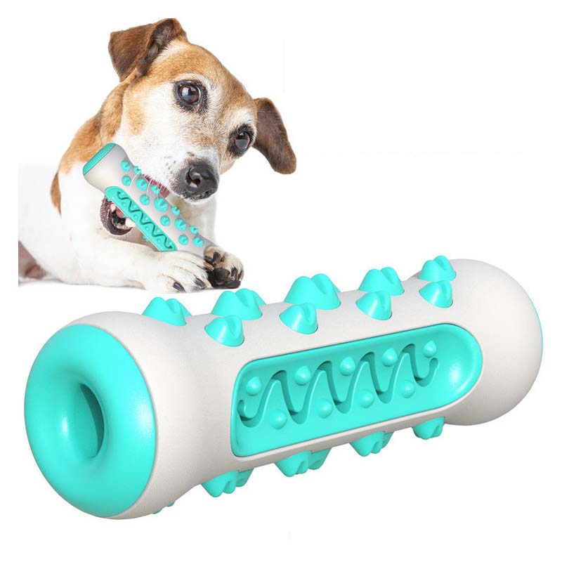 Teeth Cleaning Dog Chew Bone - TPR-Hundekauknochen, langlebiger Kauknochen zur Zahnreinigung, Zahnbürsten-Design,
