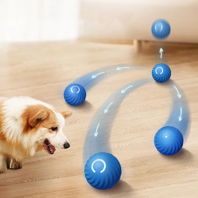 Suction Cup Dog Tug Toy - Hundespielzeug, intelligenter Schwerkraft-Sprungball, wiederaufladbarer, bissfester Rollball,