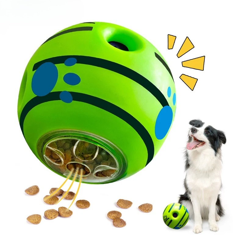 Rubber Treat Dispensing Dog Toy - Interaktiver Hundespielball mit Leckerli-Spender für kleine