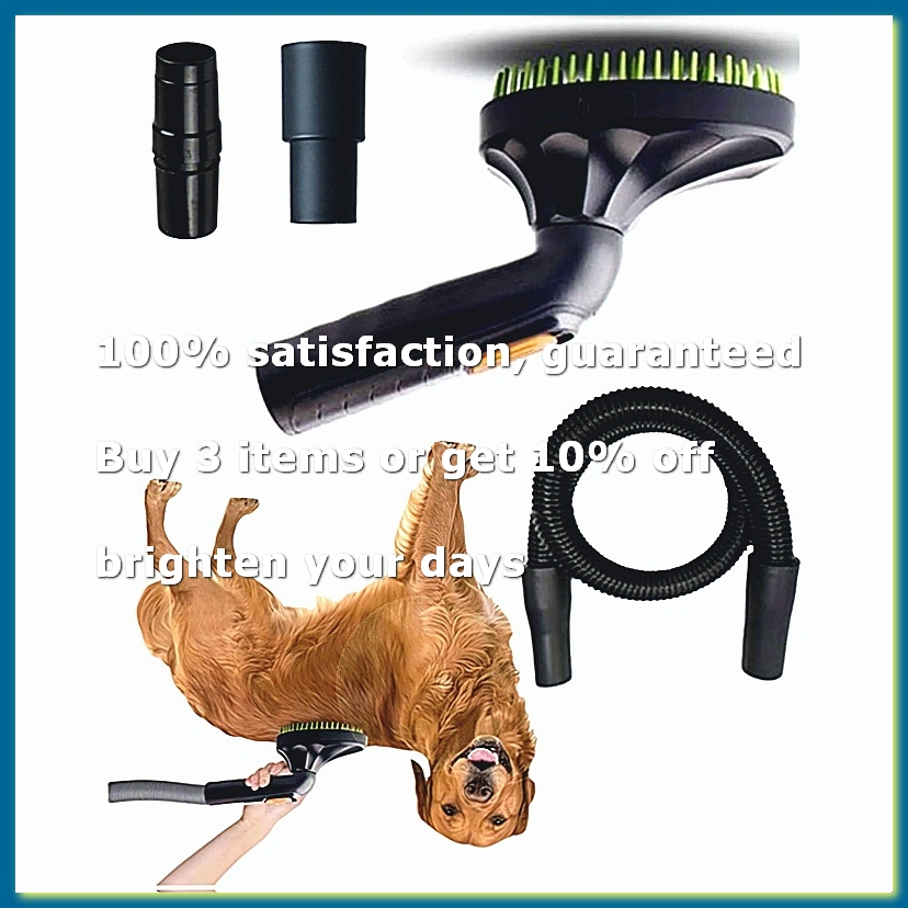 Pet Grooming - Fellpflege-Bürstenaufsatz-Set für Staubsauger - Tierpflege-Staubsaugerwerkzeug, Tiermassagegerät,