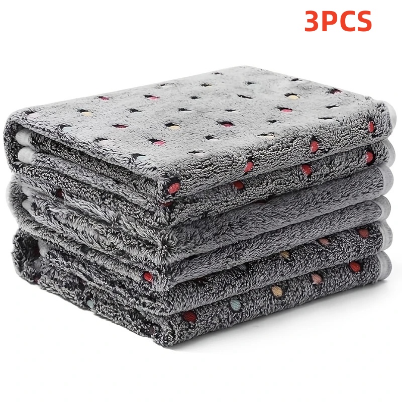 Pet Beds - 3PCS Weiche Flauschige Haustier Decke Nette