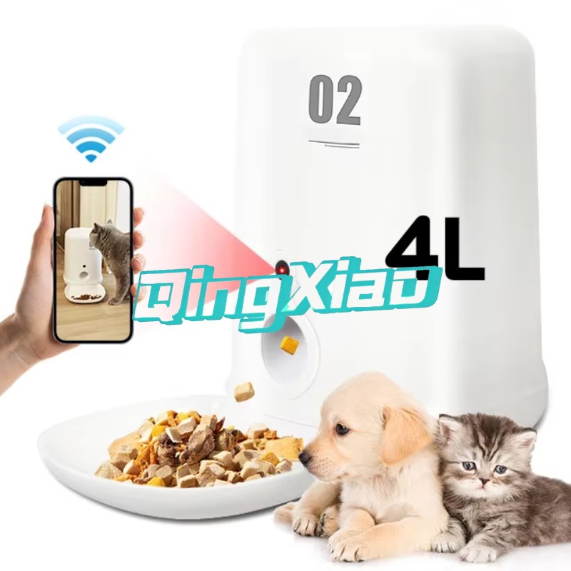 Pet Feeders - Vollautomatischer Intelligenter 4L Edelstahl Haustierfütterer Neues