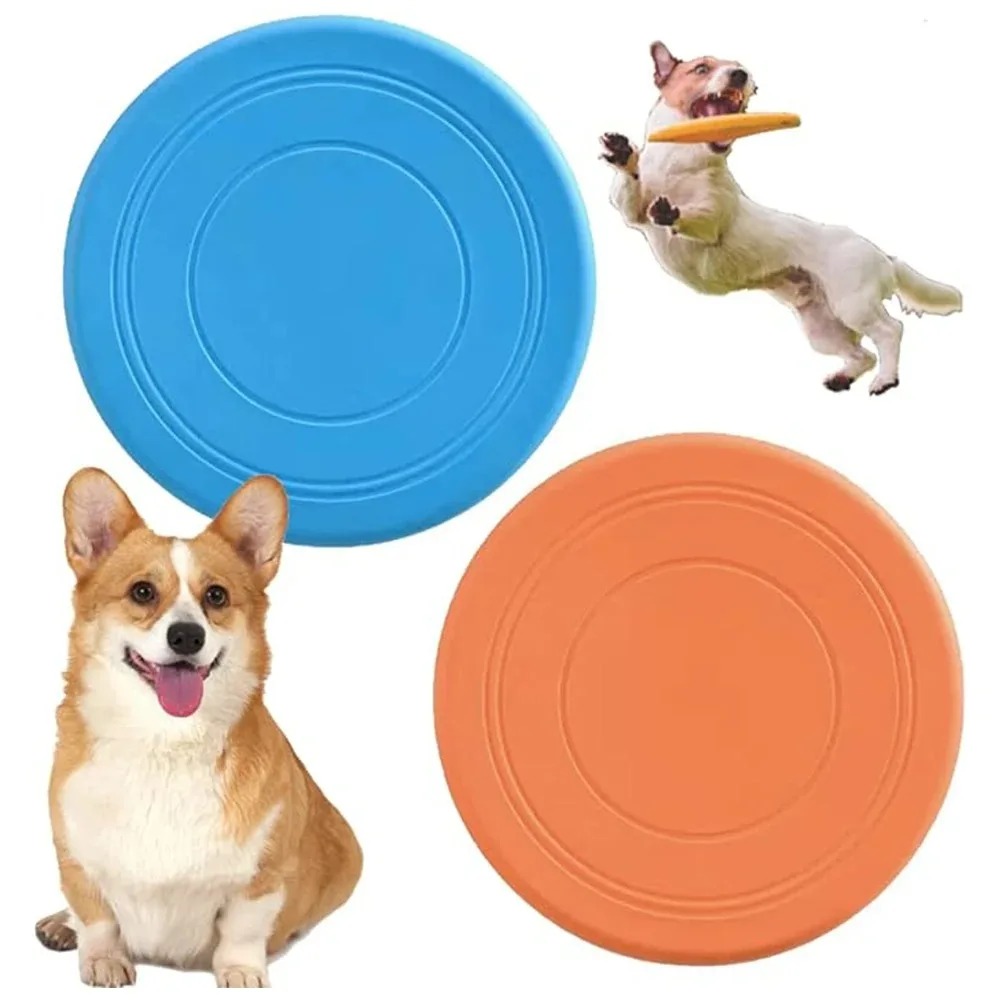 Flying Disc Dog Training Toy - Silikon Fliegende Untertasse Lustige Hund Katze