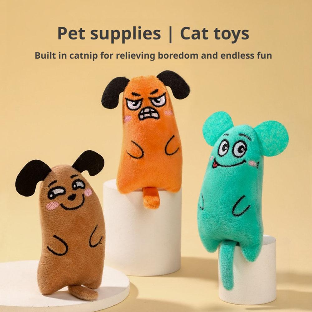 Cartoon Ausdruck Katze Spielze – Catnip Interactive Plush Mouse Bewertung und Preis
