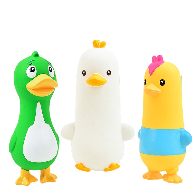 Quietschendes Latex-Huhn-Enten – Interactive Squeaky Plush Dog Toy Bewertung und Preis