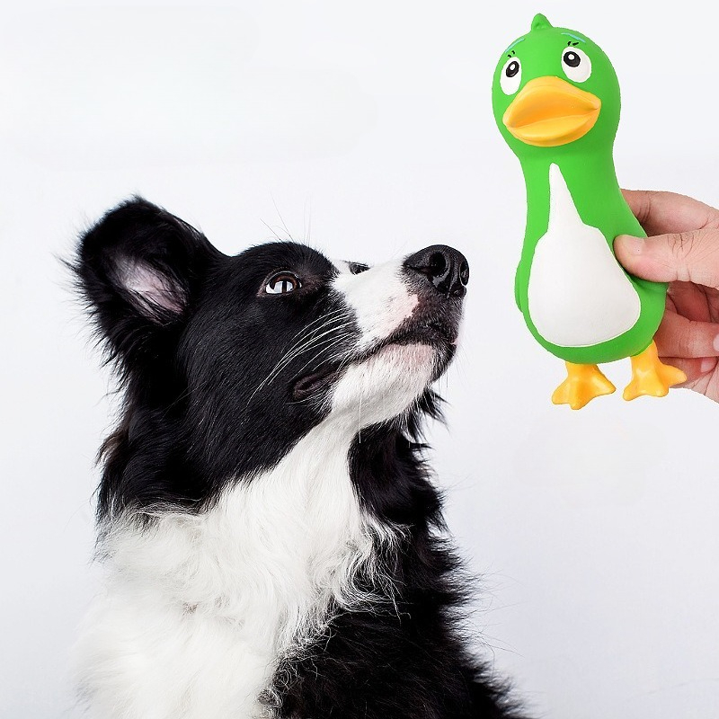 Quietschendes Latex-Huhn-Enten – Interactive Squeaky Plush Dog Toy Bewertung und Preis