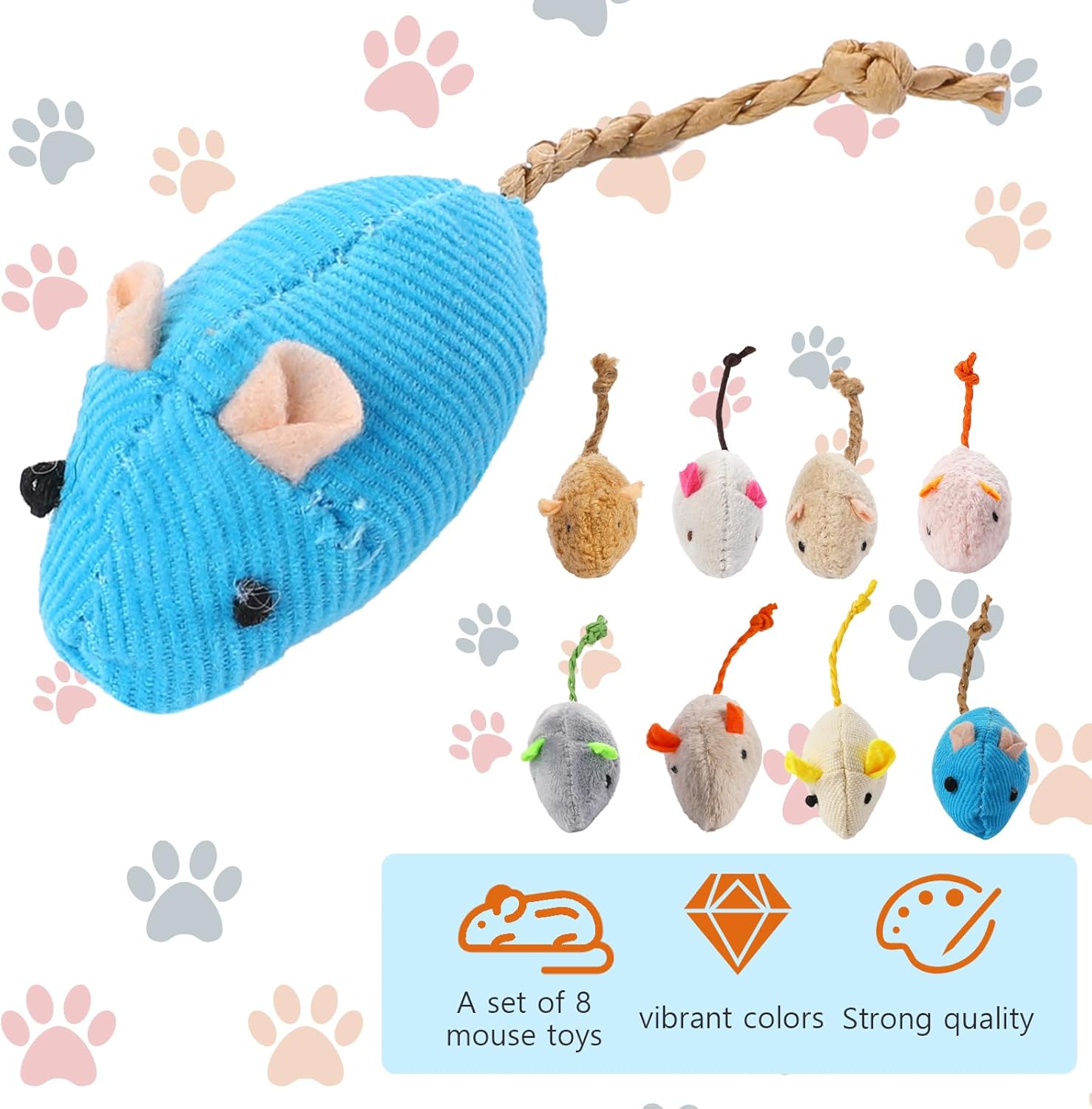 8 Zufällig verpackte interakti – Catnip Interactive Plush Mouse Bewertung und Preis