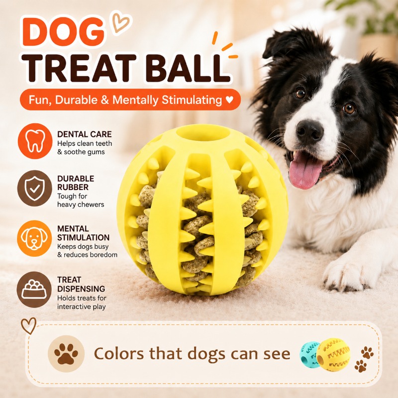 1 Stück Hunde-Leckerli-Ball In – Rubber Treat Dispensing Dog Toy Bewertung und Preis