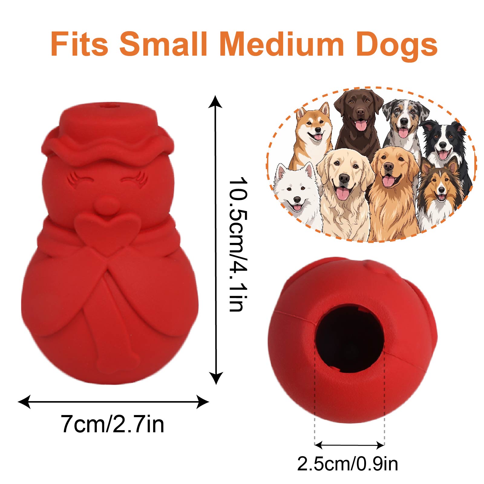 Schneemann-Hundespielzeug, int – Rubber Treat Dispensing Dog Toy Bewertung und Preis