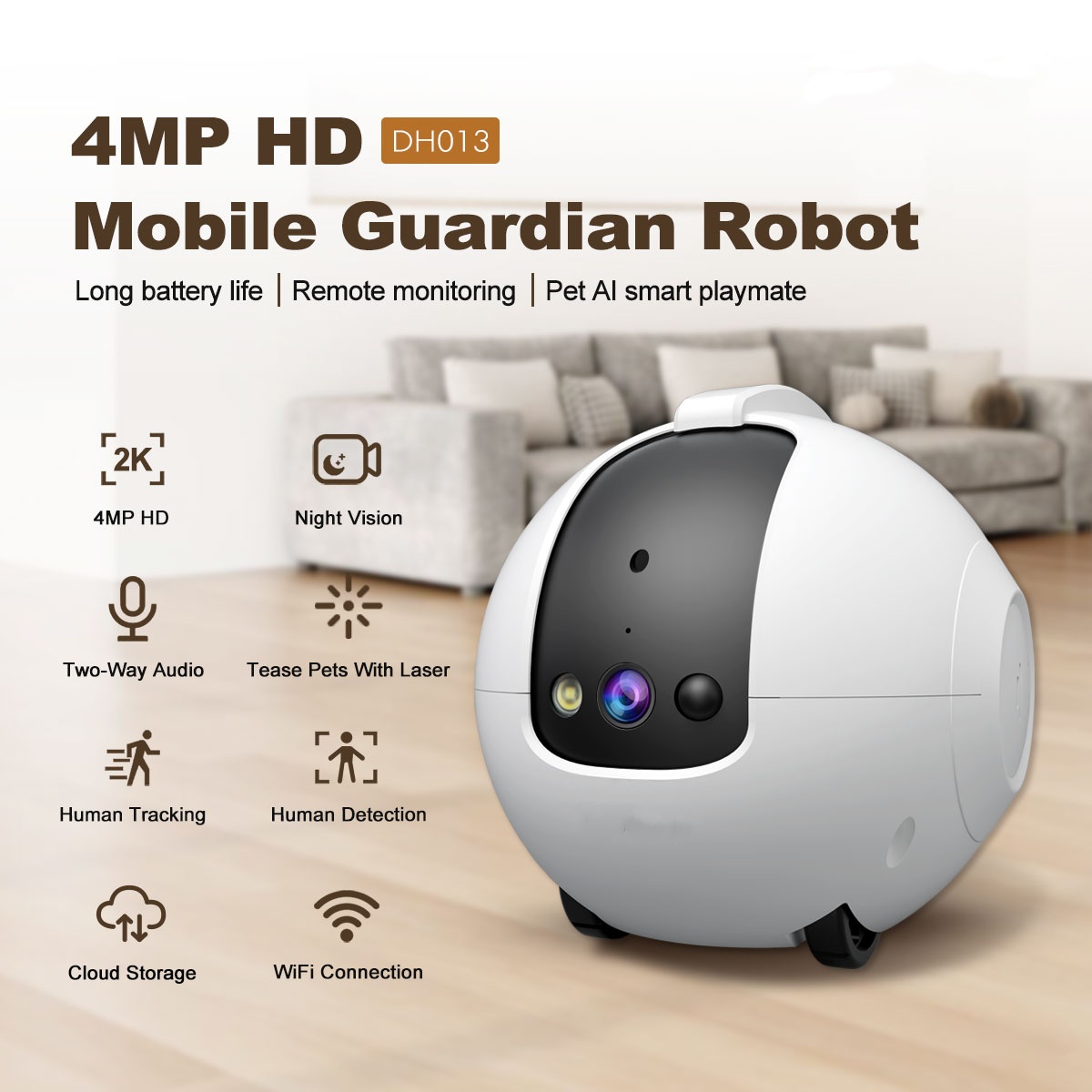 Haustier-Kamera-Roboter 4MP Ha – Cat Toys Bewertung und Preis