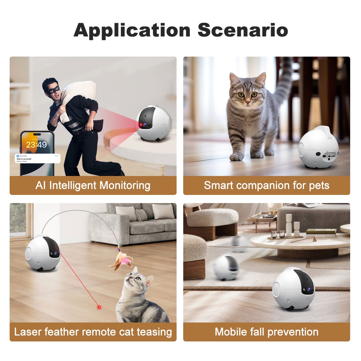 Haustier-Kamera-Roboter 4MP Ha – Cat Toys Bewertung und Preis